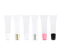 OSALADI 24pcs 15ml Lip Gloss Tubes with Gold Caps, Empty Refillable Lip Balm Containers for DIY Makeup, Soft Squeeze Cosmetic Tubes Suitable for Travel and Personal Care Random Color