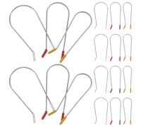 OSALADI 24pcs Heat-Resistant Clips U-Shaped Curling Iron Clips 1' Size Firm Hold Stainless Steel Resin for Styling Home on The Road Use