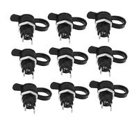 OSALADI 24pcs Threaded Dc Power Jack Connectors with Waterproof Covers Panel Mount Power Socket Adapters Plastic Material Safe to Use Convenient Assembly for Electronic Devices