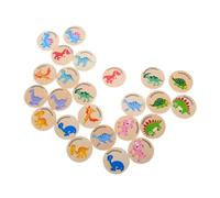 OSALADI 24pcs Wooden Dinosaur Matching Game for Preschool Memory Boosting Learning Safe Animal Matching Educational Dinosaur Training