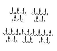 OSALADI 25pcs Portable Stroller Double Hooks Shopping Cart Hanging Hook Rotatable Buckles for Home Use for Hanging Bags in Car Stroller