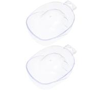 OSALADI 2pcs Acrylic Nail Soak off Bowls for Manicure Hand Care and Removing False Nails Lightweight Soaking Containers Suitable for Beauty Salon and Home Use