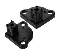 OSALADI 2pcs Adjustable Awning Brackets for Rv and Tent, Compact Black Pp Material with High Compatibility, Secure Support Base for Outdoor and On-the-go Use