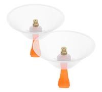 OSALADI 2pcs Agricultural Electric Sprayer Nozzles with Wind-Resistant Plastic Covers, Adjustable 10cm Cone Mist Spray Heads for Garden Hose Boomless Sprayer Use