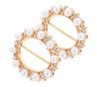 OSALADI 2pcs Alloy Scarf Ring Clips for Women Multifunctional Scarf Buckle and T Shirt Corner Clips Easy to Use for Secure Fit and Stylish Wraps
