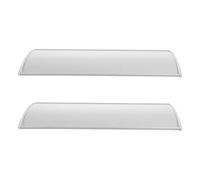 OSALADI 2pcs Aluminum Name Plate Holder for Wall and Door Mount, Curved Silver Office Sign Holder 24.5x11.5cm with Adhesive Tape, Suitable for Meeting Room and Department Signs
