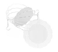 OSALADI 2pcs Aluminum Wind Spinner Blanks 76mm round Sublimation DIY Hanging Garden Decorations Outdoor Wind Catchers Craft Ornaments