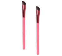 OSALADI 2pcs Angled Makeup Brush Set for Eyebrow Shaping Artificial Fiber, Suitable for Professional and Home Use, for Women and Makeup Application