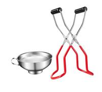 OSALADI 2pcs Anti-Skid Can Jar Lifters Bottle Clamps Set Non-Slip Grip, Heat-Resistant Practical Bottle Tongs for Safe Glass Jar Handling and Canning