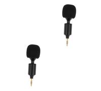 OSALADI 2pcs Bendable Stereo Mic for Live Streaming and Video Recording Lightweight Portable Computer Microphone for Gaming Voice Calls and Conference Hosting