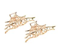 OSALADI 2pcs Black Metal Spiderweb Claw Hair Clips for Women, Spider Web Jaw Clips, Party Hair Accessories with Strong Hold, Suitable for Daily and Special Occasion Styling