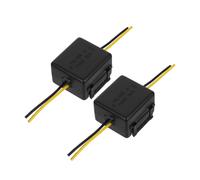 OSALADI 2Pcs Car Power Filter Automotive Stereo Noise Reducer Ground Loop Isolator Easy Installation for Enhanced Audio Experience Reliable Power Supply for Car