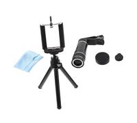 OSALADI 2pcs Clip Phone Lens Kit Telephoto Lens for Smartphone Tripod and Eyecup for Clarity and Durability Random Color