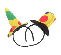 OSALADI 2pcs Clown Top Hat and Pointed Hat Headbands Carnival Hair Bands for Adults and Clown Dress Up Circus Costume Accessories Party Headwear