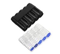 OSALADI 2pcs Coin Collector Holder Euro Coin Storage Case Quick Sorter Compact Organizer Box for Cabinets