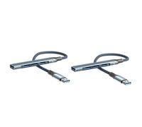 OSALADI 2pcs Computer Usb Multi Port Adaptor Usb Hub for Laptop Easy to Use Portable Fast Data Transfer