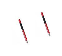 OSALADI 2pcs Disc and Fiber Tip Capacitive Stylus Pen for Accurate Drawing and Note-taking Touch Devices Stylish Red Design for Tablets and Smartphones