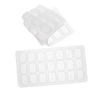 OSALADI 2Pcs DIY Silicone Mahjong Casting Molds for Handcraft Making Non Stick Reusable Epoxy Mold Kit for Creative Mahjong Dice Crafts Easy to Clean and Separate Random Color