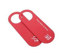 OSALADI 2PCS Double-sided Do Not Disturb Sign PU Leather Door Hanger with Please Make Up Message for Hotel Office Bedroom Elegant Privacy Reminder for Various Door Handles