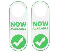 OSALADI 2pcs Double-sided Hotel Door Hanging Sign PVC Material Do Not Disturb Door Hanger for Hotels Company Lounges Easy to Read Practical Design