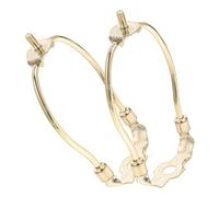 OSALADI 2pcs Electroplated Horn Lamp Harp Bracket Adjustable Harvard Frame for Table Floor Lamps Easy Install Shade Support Parts for Repair and Lighting Accessories