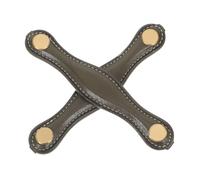 OSALADI 2pcs Faux Leather Drawer Handles Olive Green Ergonomic Modern Pulls for Cabinets Dressers Wardrobes Easy DIY Installation Fit for Vintage Contemporary Furniture