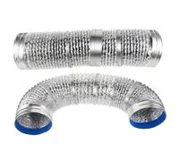 OSALADI 2pcs Flexible Aluminum Exhaust Hose for Dryer Ventilation Kit Brick Sealer Exterior Use