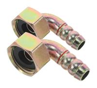 OSALADI 2pcs Gas Stove Pipe Fitting Joint Connector for Gas Hose Stove Elbow Connector Adaptor and Hose Adapter