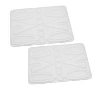 OSALADI 2pcs Geometric Earring Silicone Molds for Epoxy Resin Jewelry Making Soft Irregular Shape Casting Moulds DIY Pendant Craft Supplies for Modern Style
