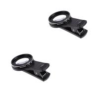 OSALADI 2pcs High Definition Clip Phone Camera Macro Lens Multi Coating for Enhanced Light Transmittance for Detailed Photography The Go