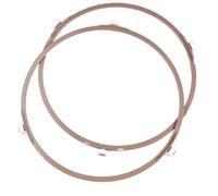 OSALADI 2pcs Microwave Turntable Plate Support Wheel Ring 1.4cm Small Plastic Roller Holder for Oven Inner Support Rack Compatible with Kitchen Microwave Cooking