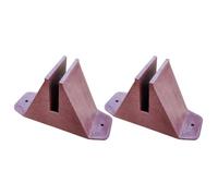 OSALADI 2Pcs Plastic Fence Base Set White Garden Fence Fixed Support Holder Stand for Lawn Borders and Decorative Outdoor Fencing Accessories