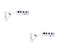 OSALADI 2pcs Port Usb Hub for Laptop Usb Splitter Power Supply No Driver Needed Plug and Play Random Color