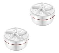 OSALADI 2pcs Portable Mini Washing Machine for Underwear and Socks Compact and Lightweight Clothes Cleaner High-frequency for Use for and Frequent Travelers