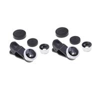 OSALADI 2pcs Professional Hd Camera Lenses Wide Angle Macro and Fisheye Phone Lens Kit