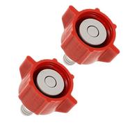 OSALADI 2pcs Red Soda Maker Adapter Connector 3/8" Barb Plastic Replacement Bib Connector for Carbonated Water Machines, Reusable Soda Machine Conversion Accessory for Home Use