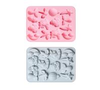 OSALADI 2pcs Silicone Mermaid Tail Mold Biscuits Mold Creative Design Easy to Clean Safe for Long Term Use for Home and Professional Cake Shop Random Color