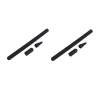 OSALADI 2pcs Silicone Pen Sleeve Holder for Pencil Protective Cover Black Case for Stylus Pen Shockproof and Scratch-resistant Design Easy to Remove Cap for Charging