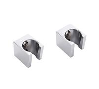 OSALADI 2pcs Solid Brass Shower Head Bracket Metal Shower Holder Wall Mount Caddy for Standard Handheld Sprayer Wand