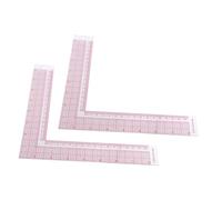 OSALADI 2pcs Square Ruler for Tailor Supplies Clear Plastic Grid Measuring Tool High Precision Clothing Making Ruler for Pattern Making and Dress Makers Lightweight Sewing Frame