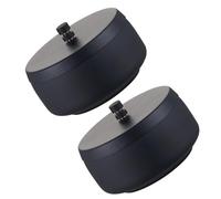 OSALADI 2pcs Stainless Steel Ashtray with Lid, Thickened Metal Windproof Smokeless Smoking Tray 8.8x8.8x7cm, Portable Travel and Indoor Car Use, Black Small Desktop Smoke Ashtray