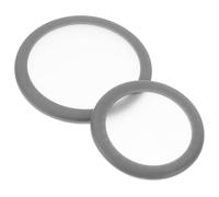OSALADI 2pcs Stethoscope Replacement Diaphragm Grey Pvc Floating Design Pediatric Adult Use for Doctors Nurses Med Students