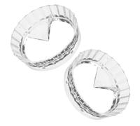 OSALADI 2pcs Transparent Espresso Dosing Funnel with Portafilter Anti-spill Coffee Powder Distributor Accessory for Coffee Machines Stable and Precise Dosage Tool