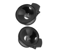 OSALADI 2Pcs Universal Clip-On Mobile Phone Lens Set, Wide Angle and Macro Lens for Smartphone Photography, Black, Compatible with Most Cellphone Cameras, for Landscape and Close-Up Shots