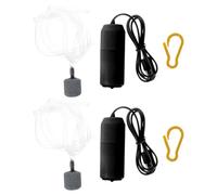 OSALADI 2pcs USB Mini Aquarium Air Pump Oxygen Bubbler Silent Small Oxygen Pump for Fish Tank Portable Professional Aquarium for Home and Travel Use Random Color