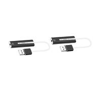 OSALADI 2pcs USB Sound Card Sound Track for Mic for Computer External USB Audio Adapter for Compatible Headphones Microphone for Laptop