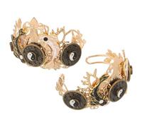 OSALADI 2pcs Vintage Chinese Hair Crown Taichi Pattern Hairpin Stick Alloy Lightweight Comfortable Hair Accessories for Women and Men Casual Outings Daily Fashion