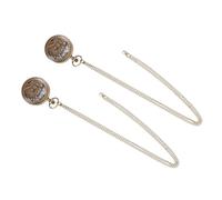OSALADI 2pcs Vintage Steam Train Pocket Watch with Alloy Case and High Precision Hand Wind Movement, Classic Retro Style Chain Pocket Watch for Anniversary and Costume Accessory