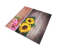 OSALADI 2pcs Wood Grain Floral Photoshoot Banner with Unique Backdrop Design for Shower Wedding Bridal Shower Birthday Party Studio Photography Props