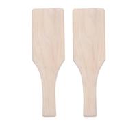 OSALADI 2pcs Wooden Clay Pottery Paddle Ergonomic Solid Wood Modeling Boards for DIY Ceramic Art Smoothing and Shaping with Large Working Surface